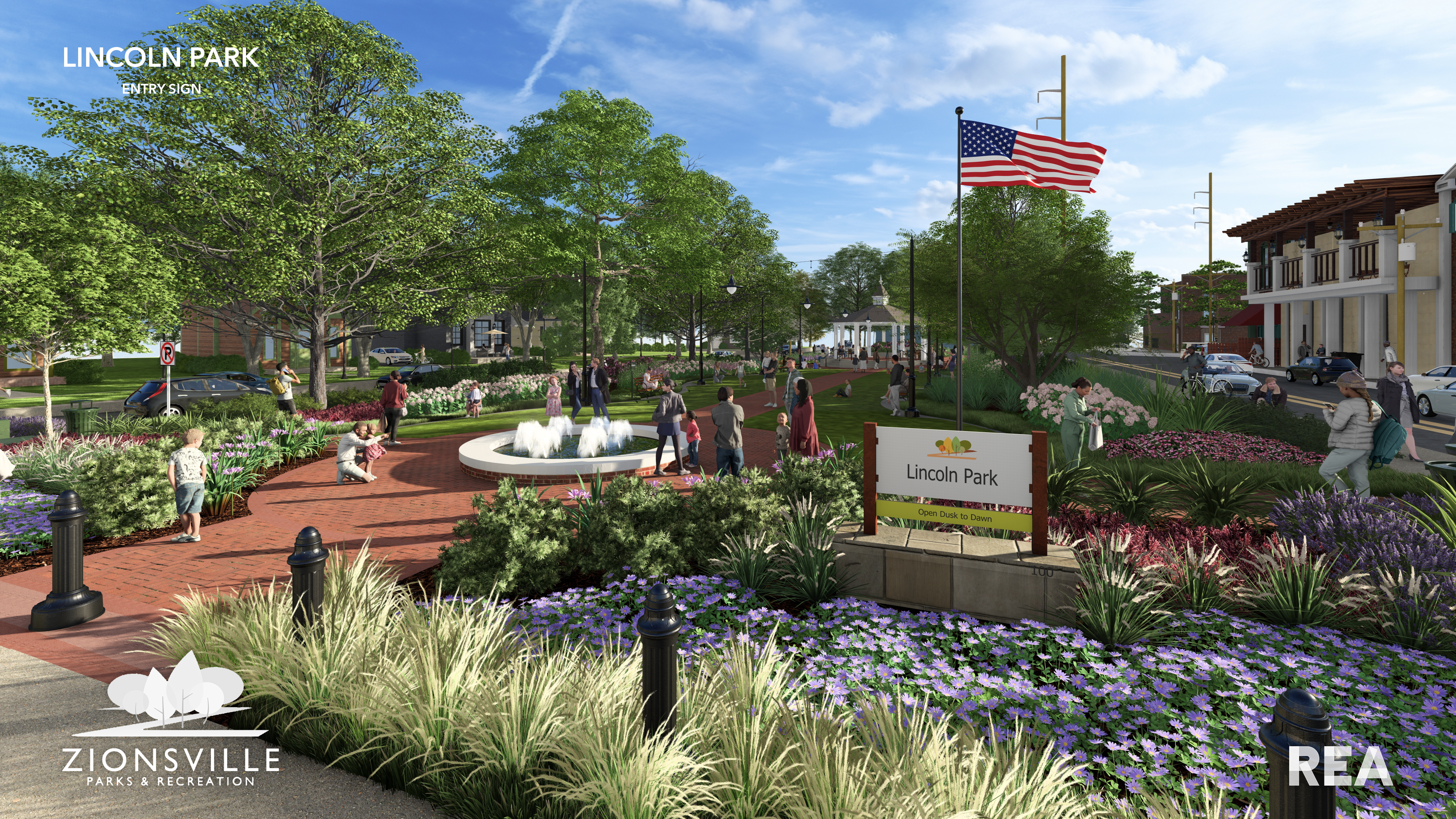 Lincoln Park Entry Sign